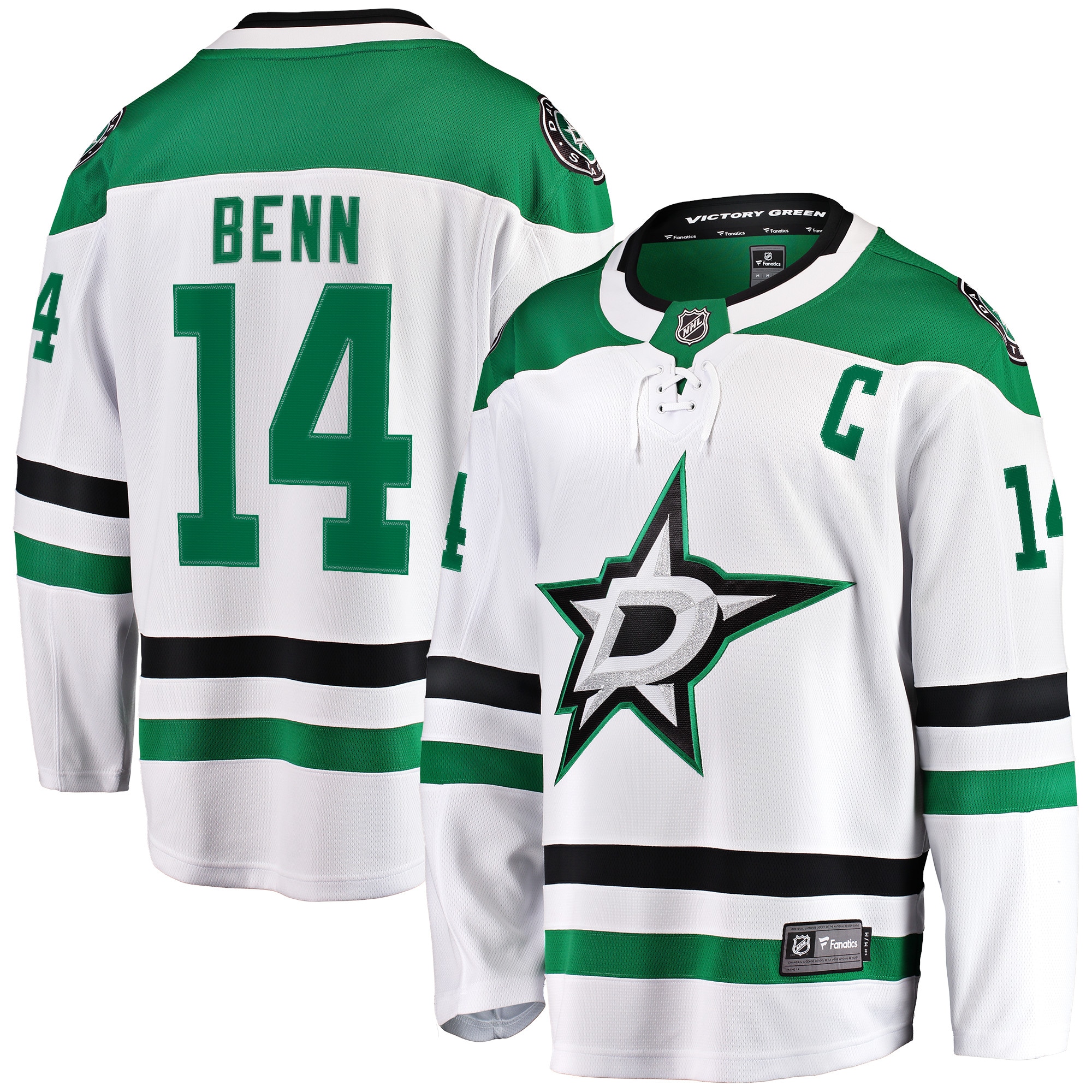 Jamie Benn Dallas Stars Fanatics Breakaway Jersey White 2025/26