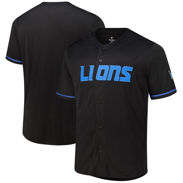 Detroit Lions Fanatics POP Full Button Jersey Black 2025/26