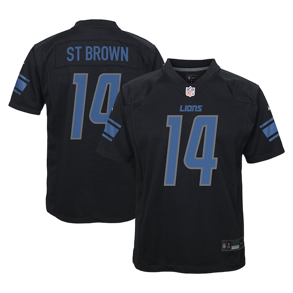 Amon RA ST Brown Detroit Lions Nike Game Jersey Black 2026/27