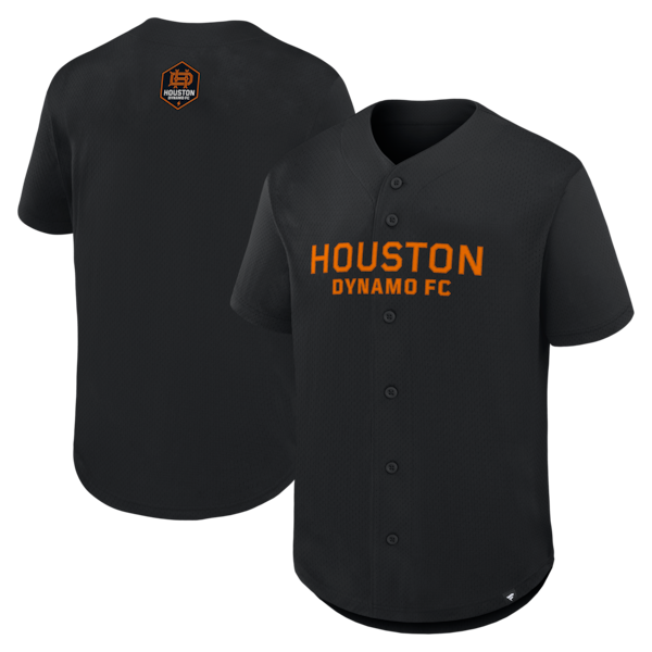 Houston Dynamo FC Fanatics Maximum Intensity Button UP Jersey Black 2025/26