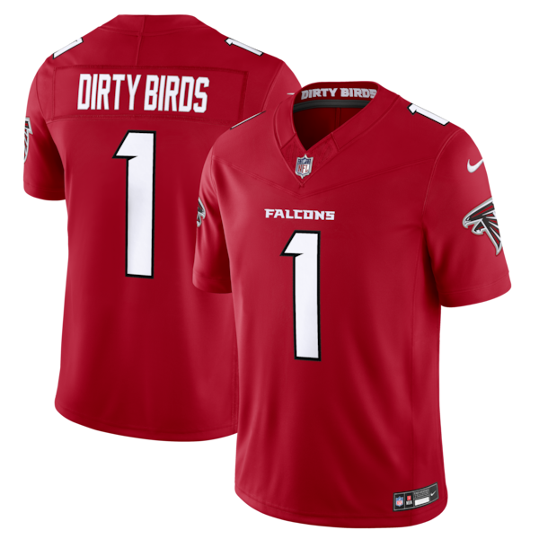 Dirty Birds Atlanta Falcons Nike Vapor Fuse Stitched Limited Jersey RED 2025/26