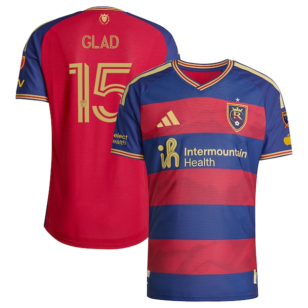 Justen Glad Real Salt Lake Adidas 2026 THE Switchback ON Field Authentic Patch Jersey RED 2026