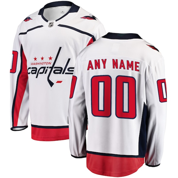 Washington Capitals Fanatics Breakaway Custom Jersey White 2025/26