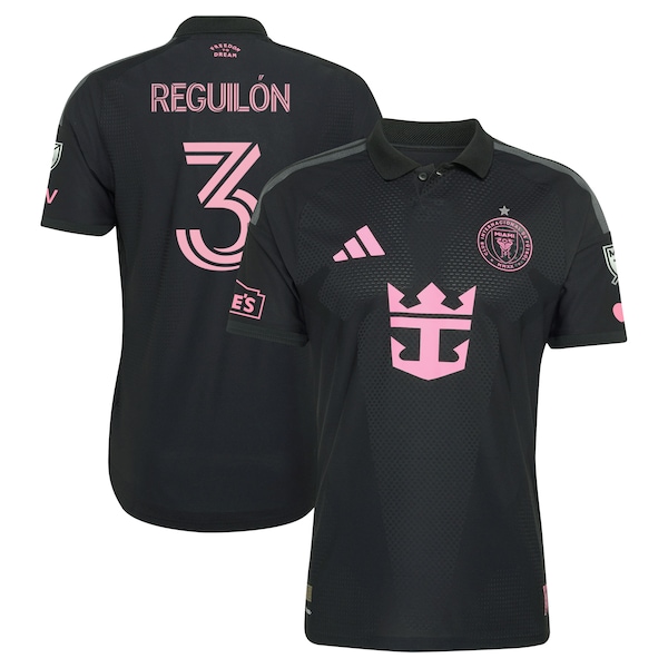 Sergio Reguilón Inter Miami CF Adidas 2026 Presagio ON Field Authentic Patch Jersey Black 2026