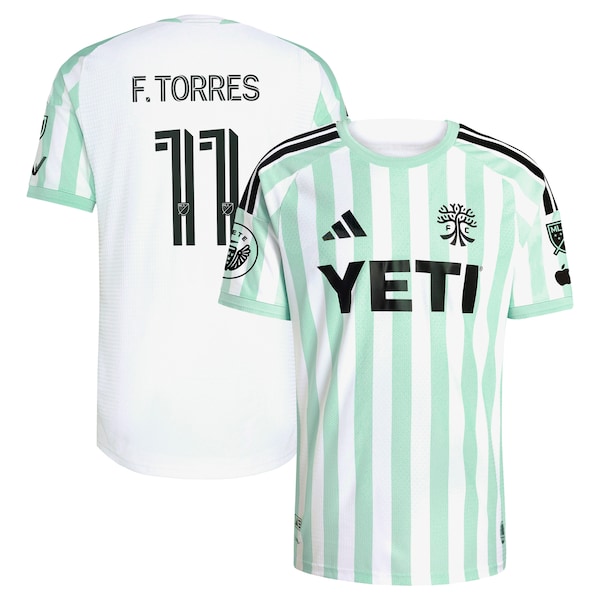 Myrto Uzuni Austin FC Adidas Youth 2026 THE Rooted KIT Replica Jersey White 2026