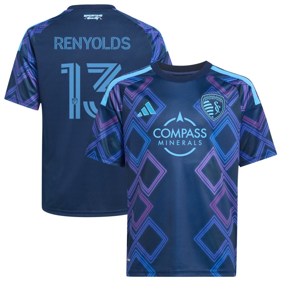 Sporting Kansas City Adidas Youth 2026 THE 18th AND Vine KIT Replica Custom Jersey Blue 2026