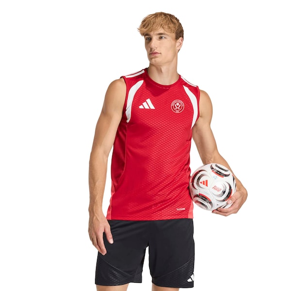 Sheffield United Adidas Trainingsjersey ärmellos ROT 2025/26