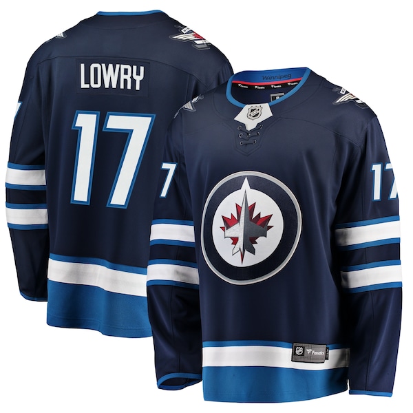 Adam Lowry Winnipeg Jets Fanatics Breakaway Jersey Navy 2026/27