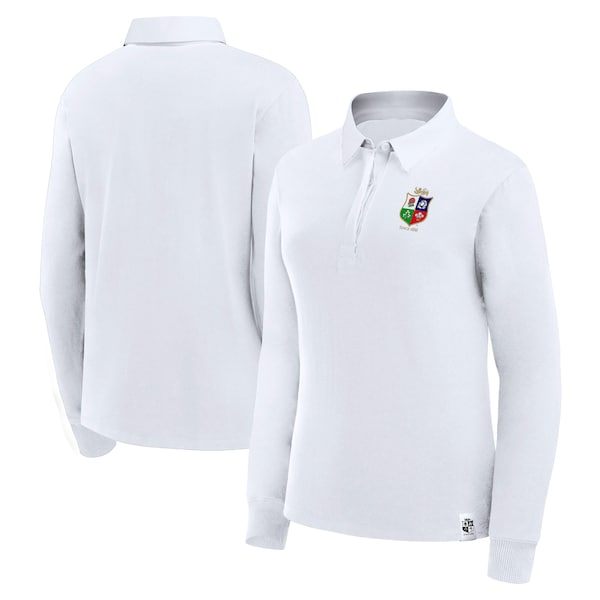 Camiseta de Rugby de Manga Larga de Jersey de British and Irish Lions Blanco Mujer 2026