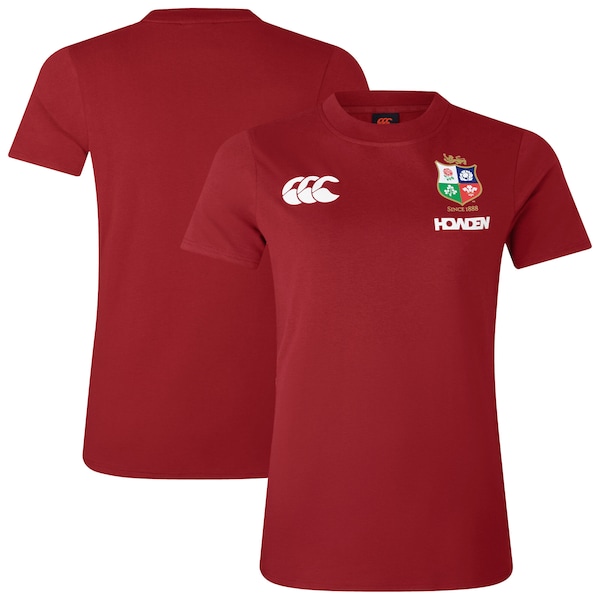 Camiseta de Jersey de Algodón British and Irish Lions Roja Mujer 2026