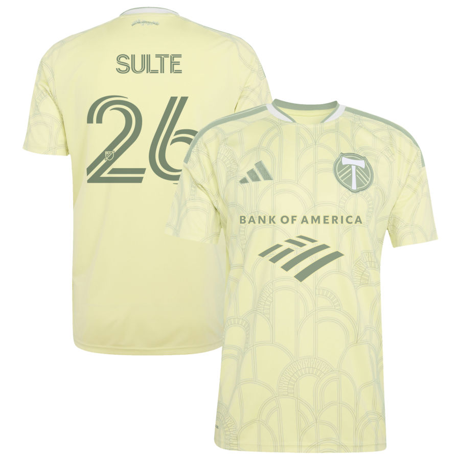 Portland Timbers Adidas 2026 Civic Stadium KIT Replica Custom Jersey Yellow 2026