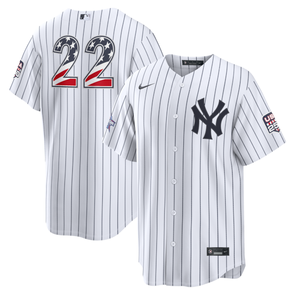 2026 ALL Star Edition Stars AND Stripes NEW York Yankees BEN Rice Nike White Stadium Jersey 2026