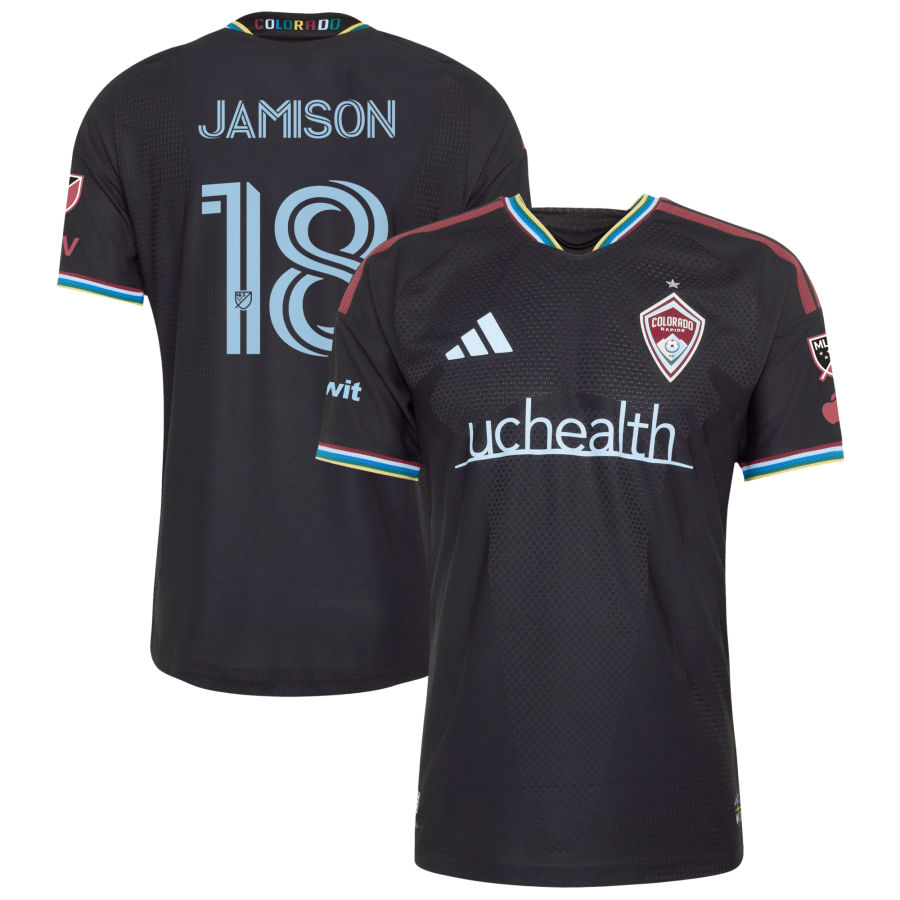 Colorado Rapids Adidas 2026 Colorful Colorado ON Field Authentic Patch Custom Jersey Black 2026