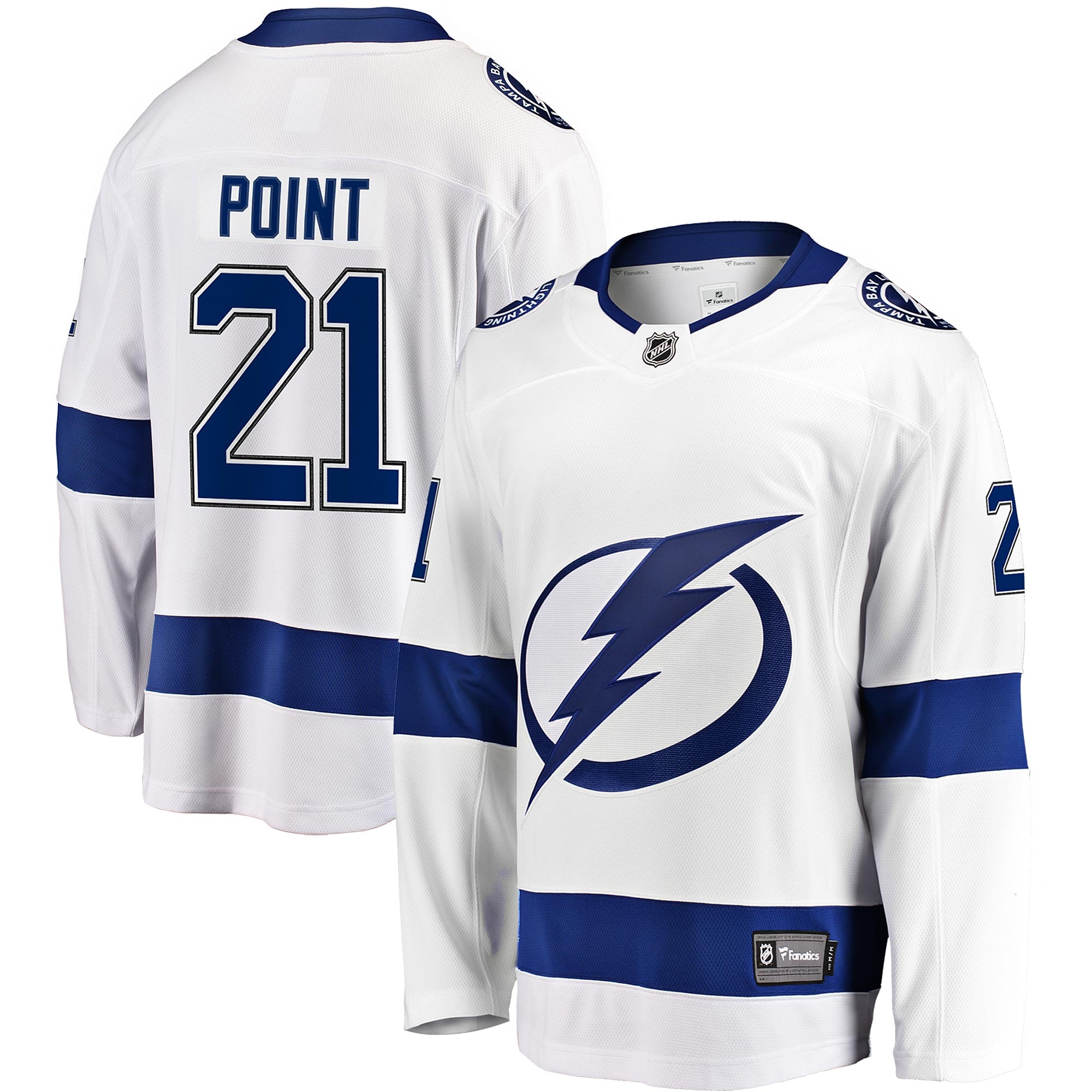 Tampa BAY Lightning Fanatics Branded Away Breakaway Jersey Brayden Point 2025/26