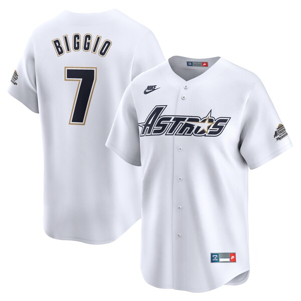 Craig Biggio Houston Astros Nike Throwback Cooperstown Collection Limited Jersey White 2025/26