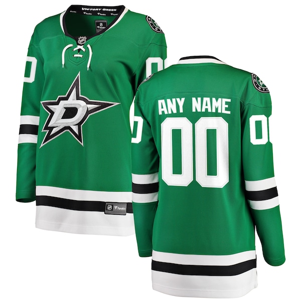 Dallas Stars Fanatics Womens Breakaway Custom Jersey Green 2025/26