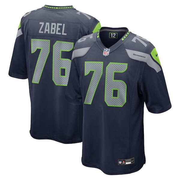 Grey Zabel Seattle Seahawks Nike Team Game Jersey Navy 2026/27