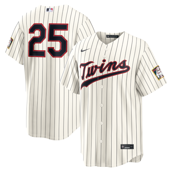 Byron Buxton Minnesota Twins Nike 2026 Field of Dreams Stadium Jersey Cream 2026