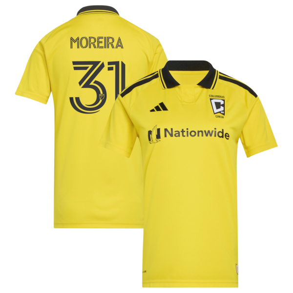 Steven Moreira Columbus Crew Adidas Womens 2026 THE Crafted FOR Excellence KIT Replica Jersey Yellow 2026