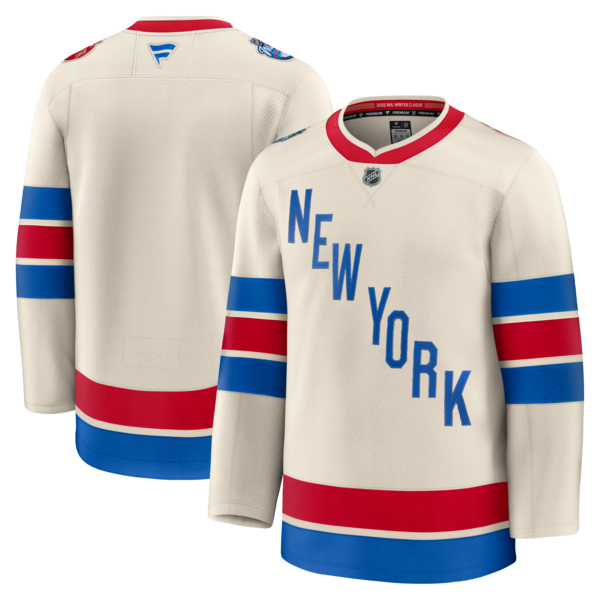 NEW York Rangers Fanatics 2026 NHL Winter Classic Premium Jersey Beige 2026