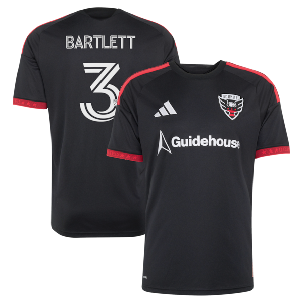 Lucas Bartlett DC United Adidas 2026 Black AND RED KIT Replica Jersey Black 2026