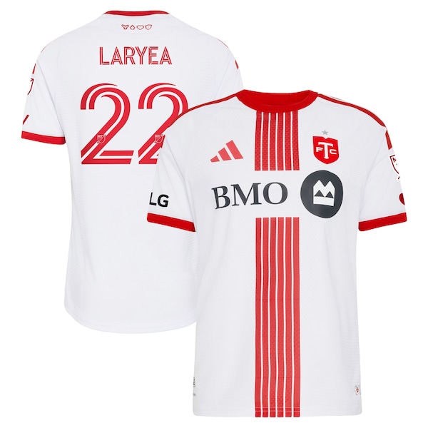 Richie Laryea Toronto FC Adidas 2026 Winter KIT ON Field Authentic Patch Jersey White 2026