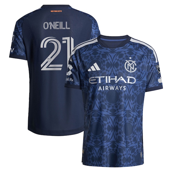 Aiden Oneill NEW York City FC Adidas 2026 THE ALL Nations KIT ON Field Authentic Patch Jersey Blue 2026