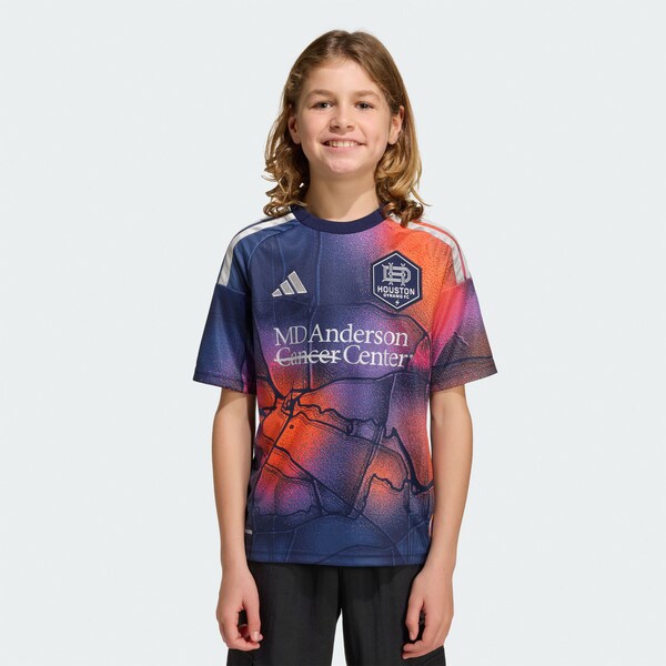 Houston Dynamo FC Adidas Youth 2026 Mission Control Replica Jersey Blue 2026