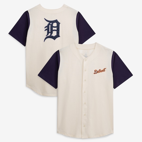 Detroit Tigers Profile BIG AND Tall Full Button Jersey Cream 2025/26