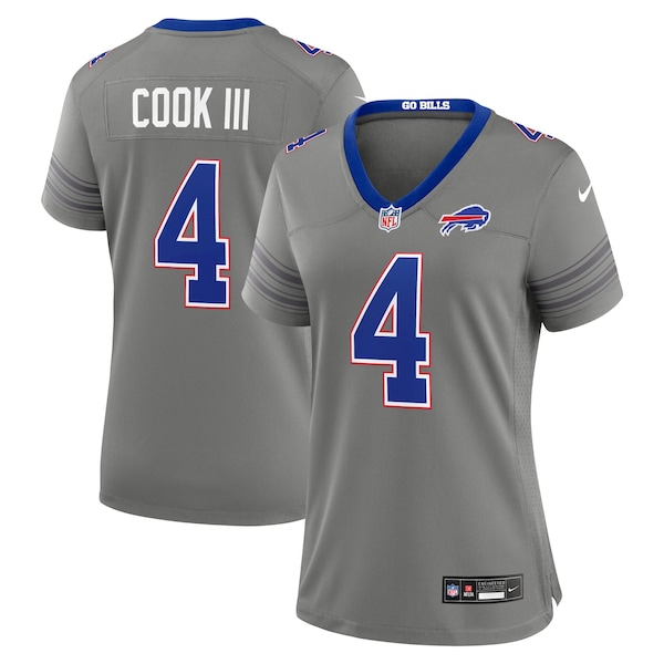 Maglia DA Gioco Nike James Cook III Grigia DEI Buffalo Bills Nickel City DA Donna 2025/26