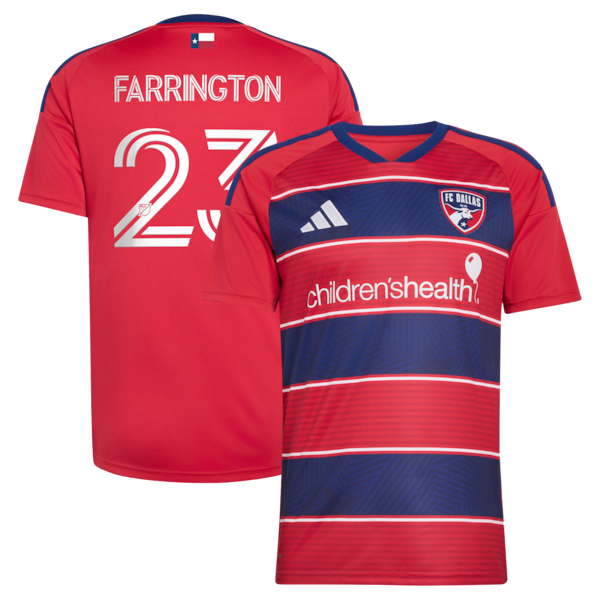 Logan Farrington FC Dallas Adidas 2026 DNA KIT Replica Jersey RED 2026