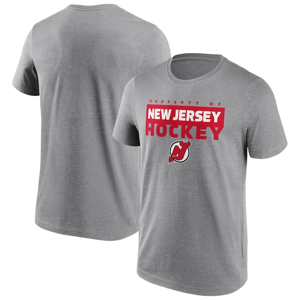 Camiseta NEW Jersey Devils Fanatics Branded Gain Ground Gris Deportivo Hombre 2025/26