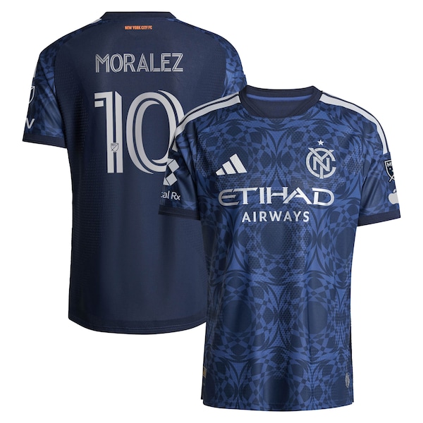 Maximiliano Moralez NEW York City FC Adidas 2026 THE ALL Nations KIT ON Field Authentic Patch Jersey Blue 2026