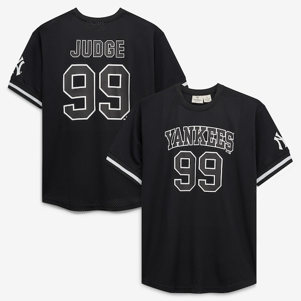 Aaron Judge NEW York Yankees Fanatics BIG AND Tall Heavyweight Mesh Jersey Black White 2025/26