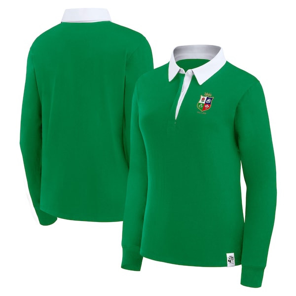 Camiseta de Rugby de Manga Larga de Jersey de British and Irish Lions Verde Mujer 2026