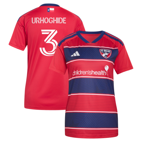 Osaze Urhoghide FC Dallas Adidas Womens 2026 DNA KIT Replica Jersey RED 2026