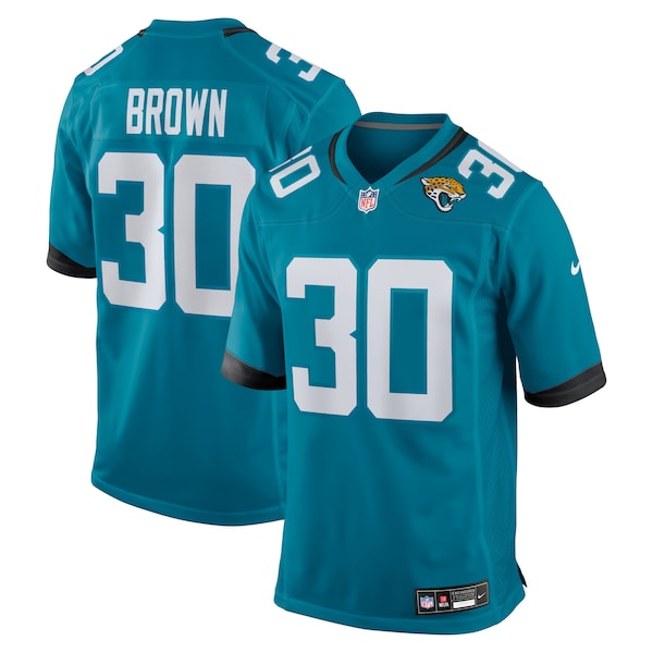 Montaric Brown Jacksonville Jaguars Nike Game Player Jersey Teal 2026/27