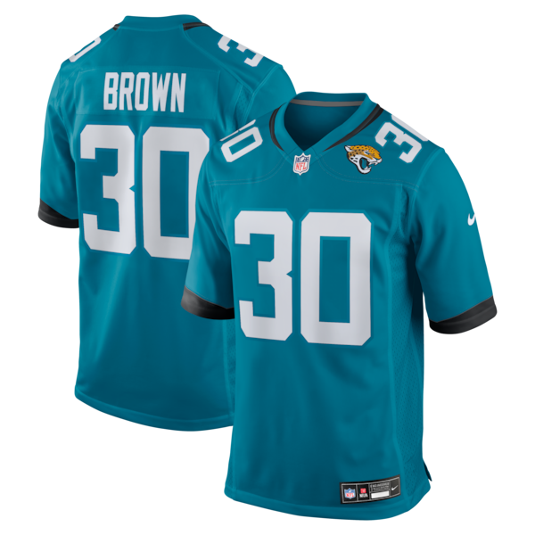 Montaric Brown Jacksonville Jaguars Nike Game Player Jersey Teal 2025/26