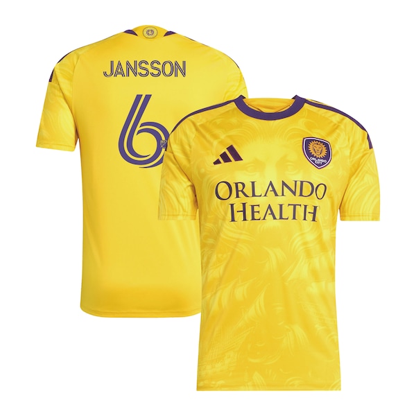 Robin Jansson Orlando City SC Adidas 2026 Sunken Treasure KIT Replica Jersey Gold 2026