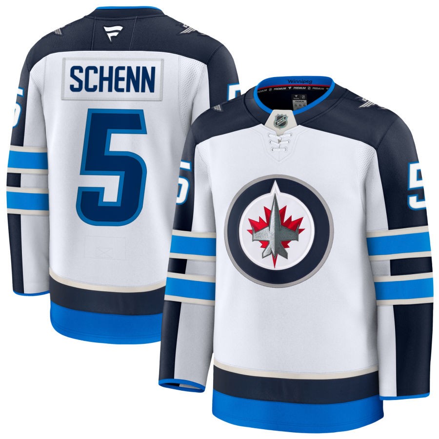 Winnipeg Jets Fanatics Away Premium Custom Jersey White 2025/26