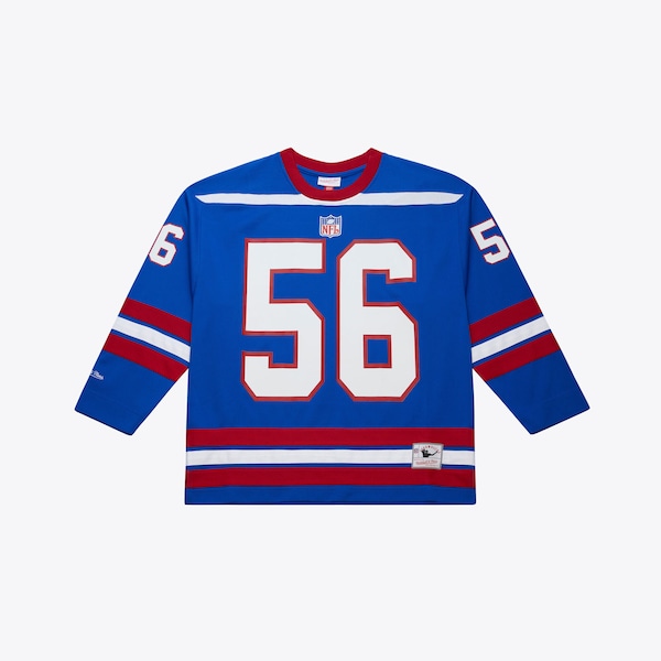 NEW York Giants Mitchell and Ness Name and Number ON the Clock Mesh Button UP Jersey Lawrence Taylor 2025/26