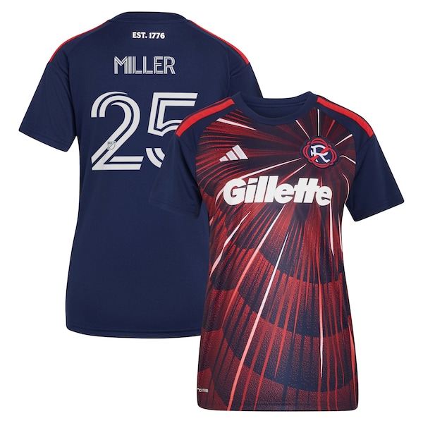 Peyton Miller NEW England Revolution Adidas Womens 2026 Independence DAY Replica Jersey Blue 2026