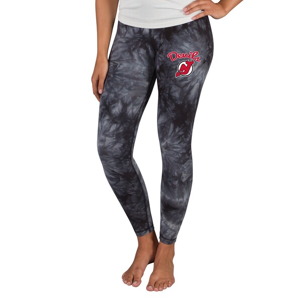 NEW Jersey Devils Concepts Sport Burst TIE DYE Knit Legging Black 2025/26