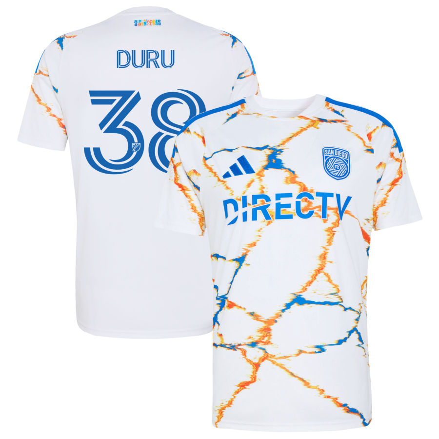 Adidas Jeppe Tverskov White SAN Diego FC 2026 Unprecedented Unity KIT Replica Jersey 2026