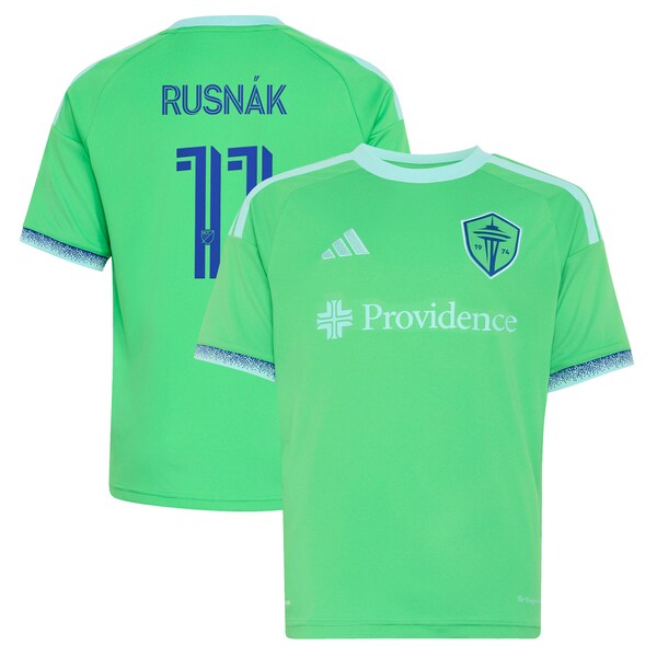 Albert Rusnak Seattle Sounders FC Adidas Youth THE Evergreen State KIT Replica Jersey Rave Green 2025/26