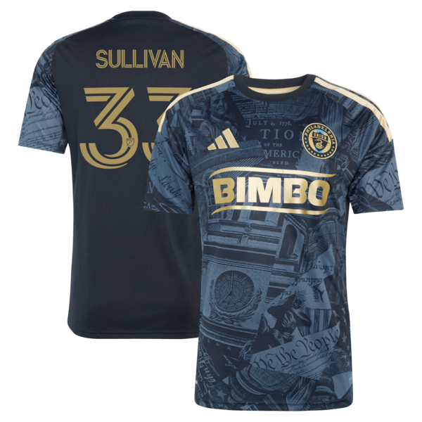 Quinn Sullivan Philadelphia Union Adidas 2026 1776 KIT Replica Jersey Navy 2026