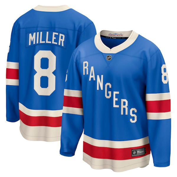 JT Miller NEW York Rangers Fanatics Centennial Breakaway Jersey Blue 2025/26