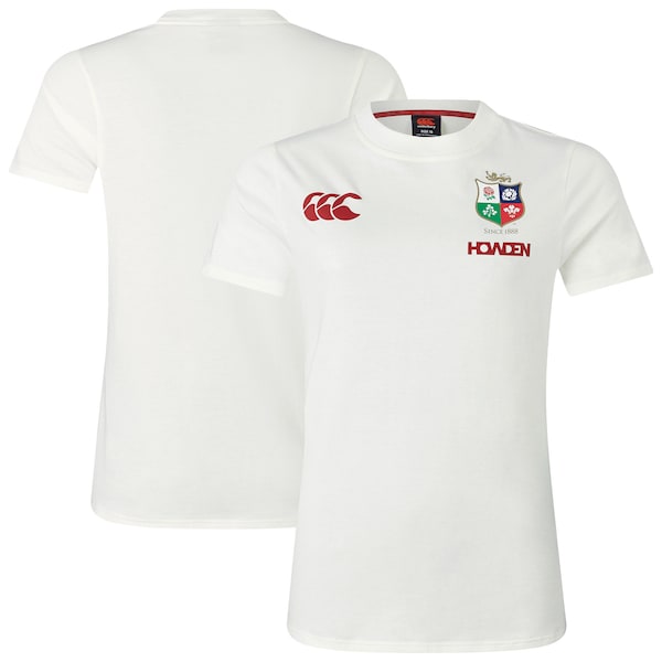Camiseta de Jersey de Algodón British and Irish Lions Blanco Roto Mujer 2026