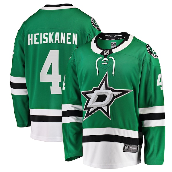 Miro Heiskanen Dallas Stars Fanatics Team Color Breakaway Player Jersey Kelly Green 2025/26