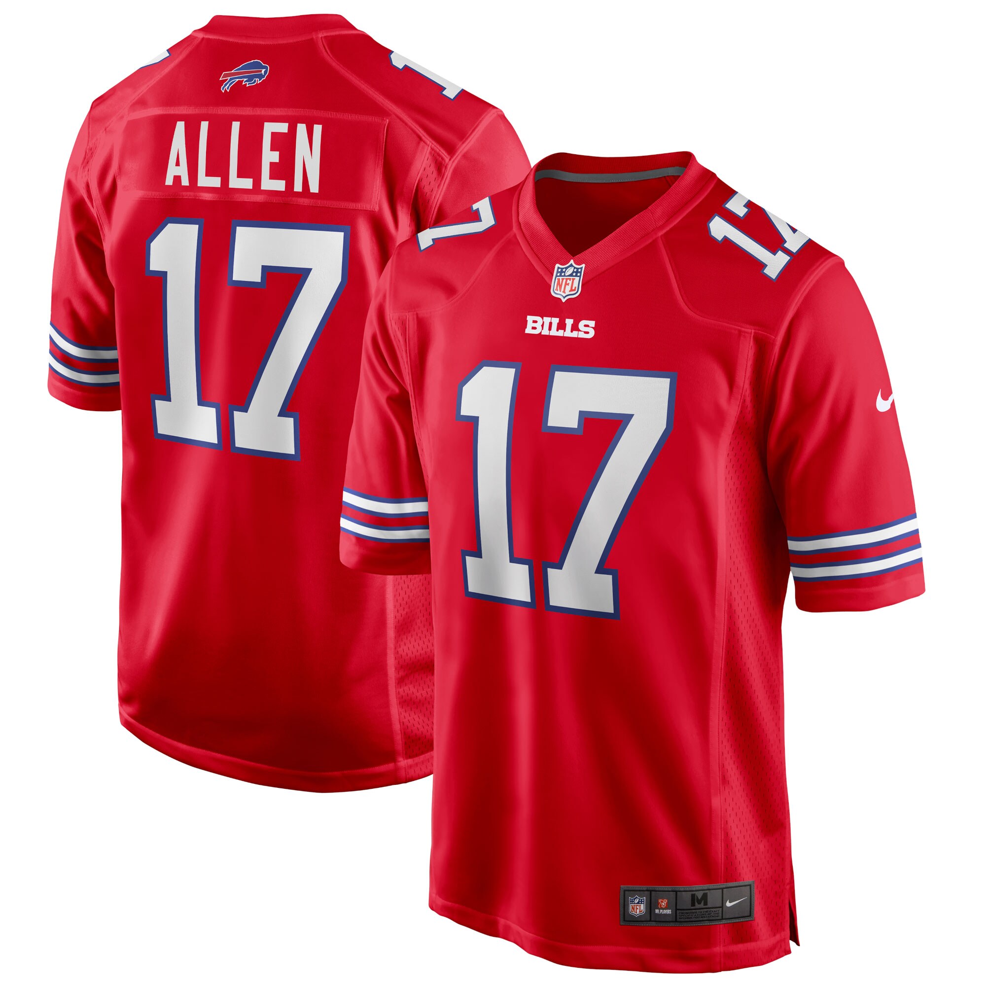 Josh Allen Buffalo Bills Nike Game Jersey RED 2025/26